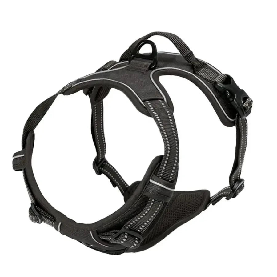 No Pull Harness Front Clip para cão grande, Heavy Duty, reflexivo, fácil controle, alça, andando.