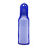 Blue portable dog water bottle 250ml travel feeder dispenser for small and large dogs, puppies and cats