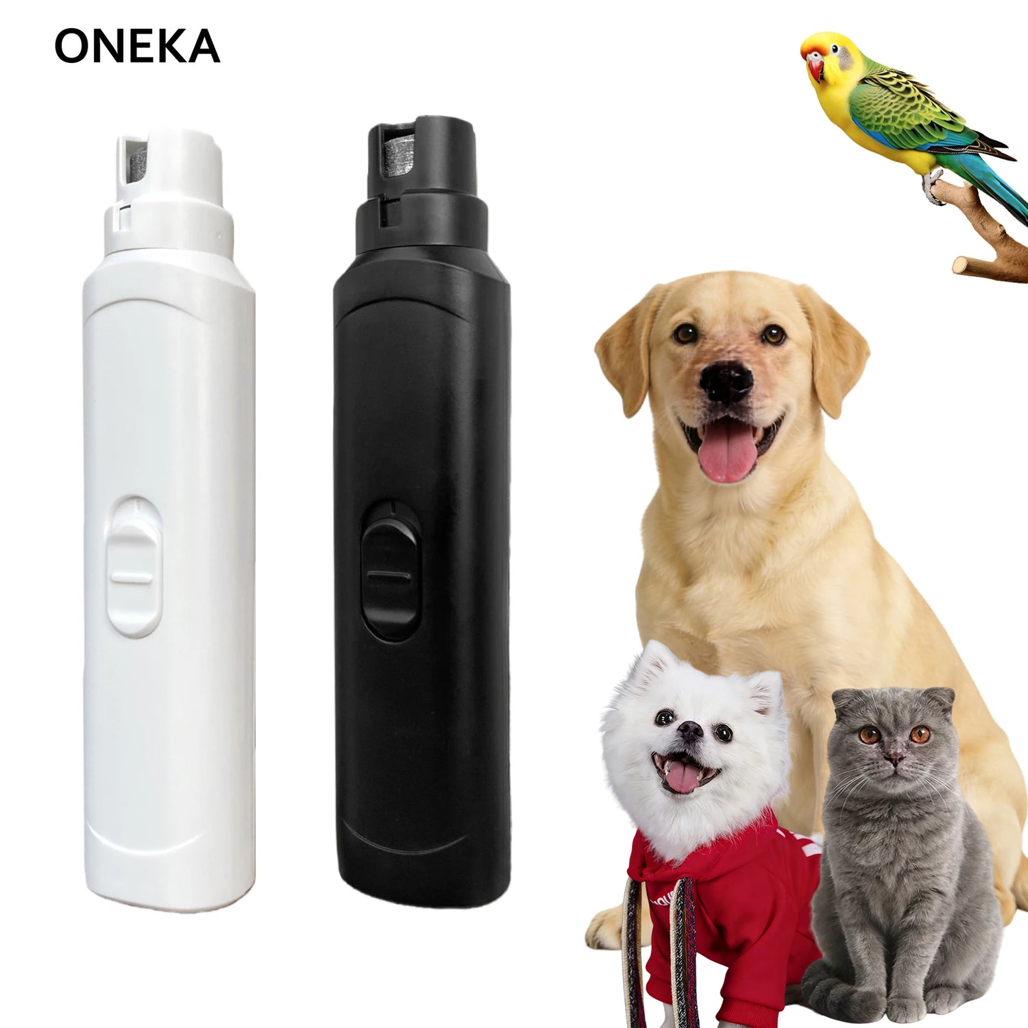 quiet pet nail grinder for dogs, cats and other animals, whisper quiet claw trimmer grooming tool