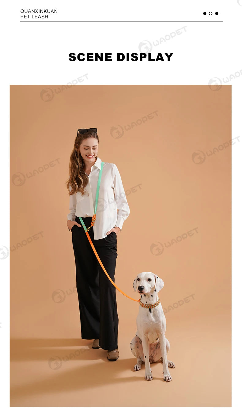 Dog Fashion Collar For Ladies Handmade Design Pet Colorful Neck Ring Small Medium and Large Dogs Lead-collar Wear Supplies in scene display.