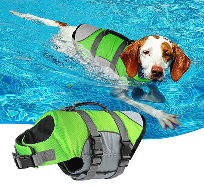 Adjustable Dog Life Jacket with Rescue Handle Sport Safety Rescue Vest Dog Clothes  Puppy Float Swimming Suit for All Pet Dogs