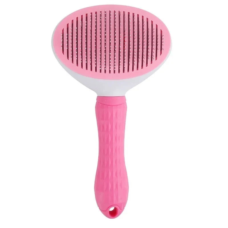 Self Cleaning Pet Grooming Brush Deshedding Comb for Dogs Cats Dematting Tool Ergonomic HairRemover Shedding Accessories HomeUse