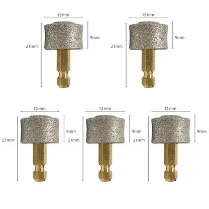 dog nail grinder replacement head copper cylindrical grinder wheel set of 5, 13mm x 21mm pet nail grooming accessory