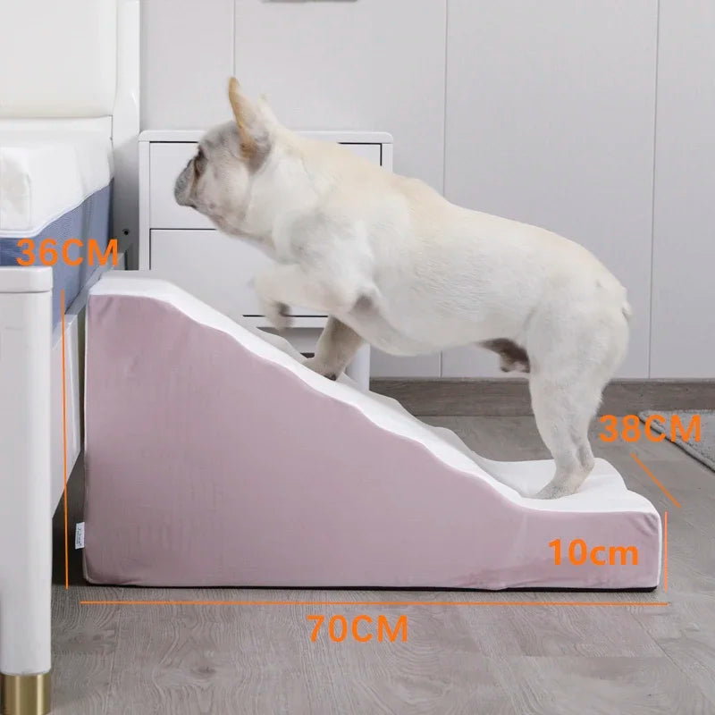 Dogs Stairs Bed Steps Protect Hip Bone Small Dog Anti-slip Ladder Dog Cat Disassembled Pet Products Supplies  Accessories