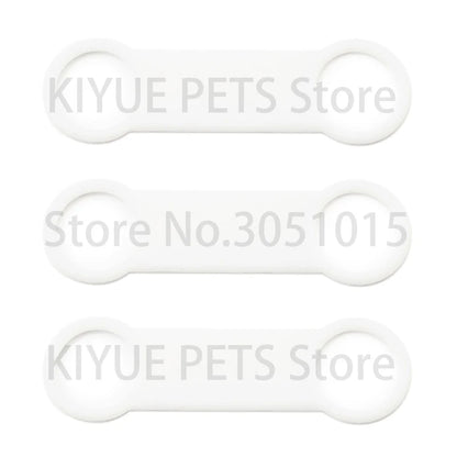 Wholesale 20PCS Pet Identity  Silicone Blank Dog Accessories Matching  Collar Anti-loss Nameplate Cat Stretch Rubber