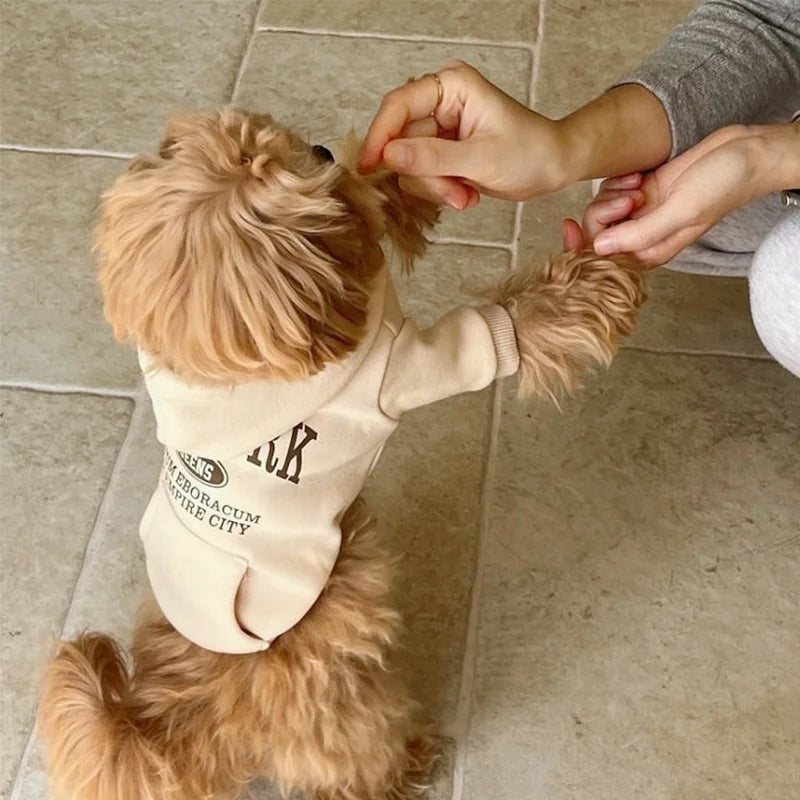 Fashion Dog Hoodies Comfortable Pet Clothes for Small Dogs Soft Sweatshirt Puppy Outdoor Yorkshire Chihuahua Costume Pet Supply