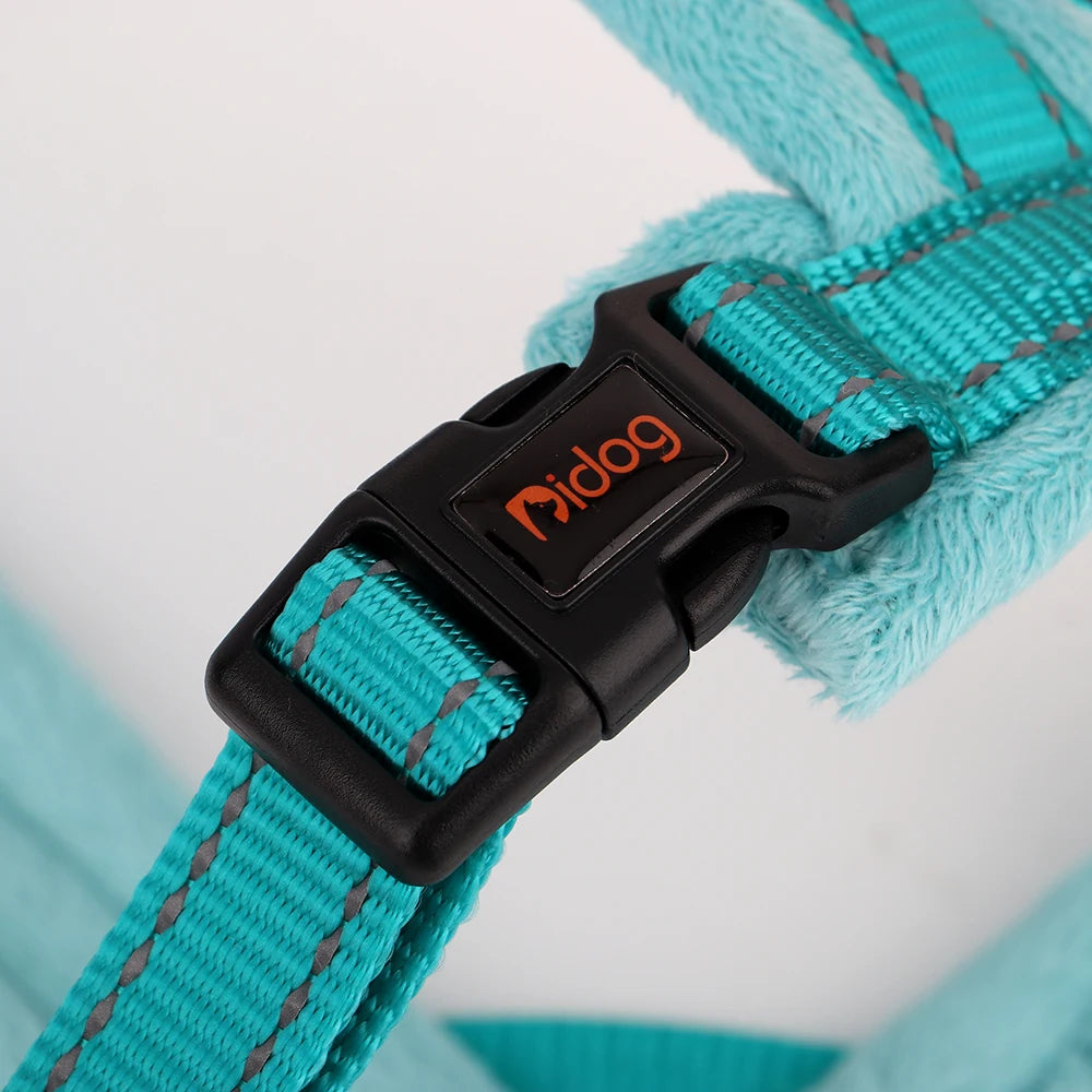 Warm Winter Dog Harness No Pull Dog Harnesses Vest Soft Padded Pet Harnesses Vests Reflective For Small Large Dogs Bulldog Pug