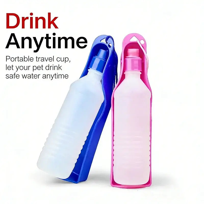 portable dog water bottle for dogs and cats, leakproof travel water dispenser for outdoor walking, safe drink anytime