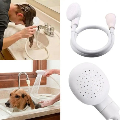 pet bathing shower head for dogs and cats, multifunctional handheld sprayer for easy grooming and cleaning