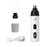 Standard rechargeable pet nail grinder USB charging electric dog and cat nail trimmer with quiet LED grooming design