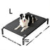 elevated dog bed for all seasons black L size breathable washable moisture proof pet bed for dogs with 102cm length