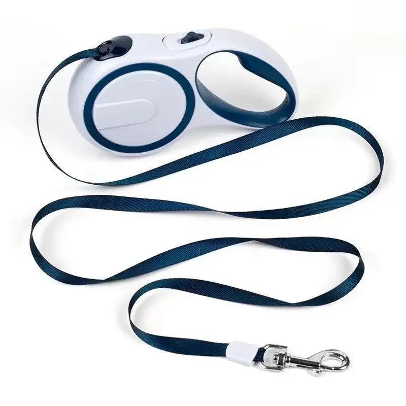 Retractable nylon dog leash rope for small, medium, and large dogs and cats, 3m/5m running lead