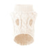 New Pet Small Pet Dog Clothes Sweater Fashion Autumn Winter Solid Fried Dough Twists Knitting Warm Comfort Clothing