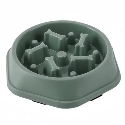 Anti-choking slow feeder bowl for dogs and cats, maze design, thickened non-slip pet bowl