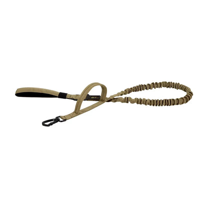adjustable military dog leash with quick release, elastic rope and dual handle tactical leash for medium and small dogs