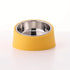 Pet Bowl, Slanted Mouth, Elevated Dog Bowl, Stainless Steel Dog Food Bowl with Bowl Rack, Water Basin, Durable and Detachable