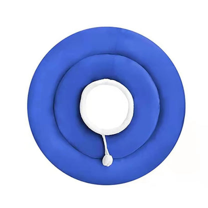 Elizabethan Collar For Dogs Adjustable Neck Drawstring Waterproof Protective Donut Collar Prevent Biting &amp; Scratching
