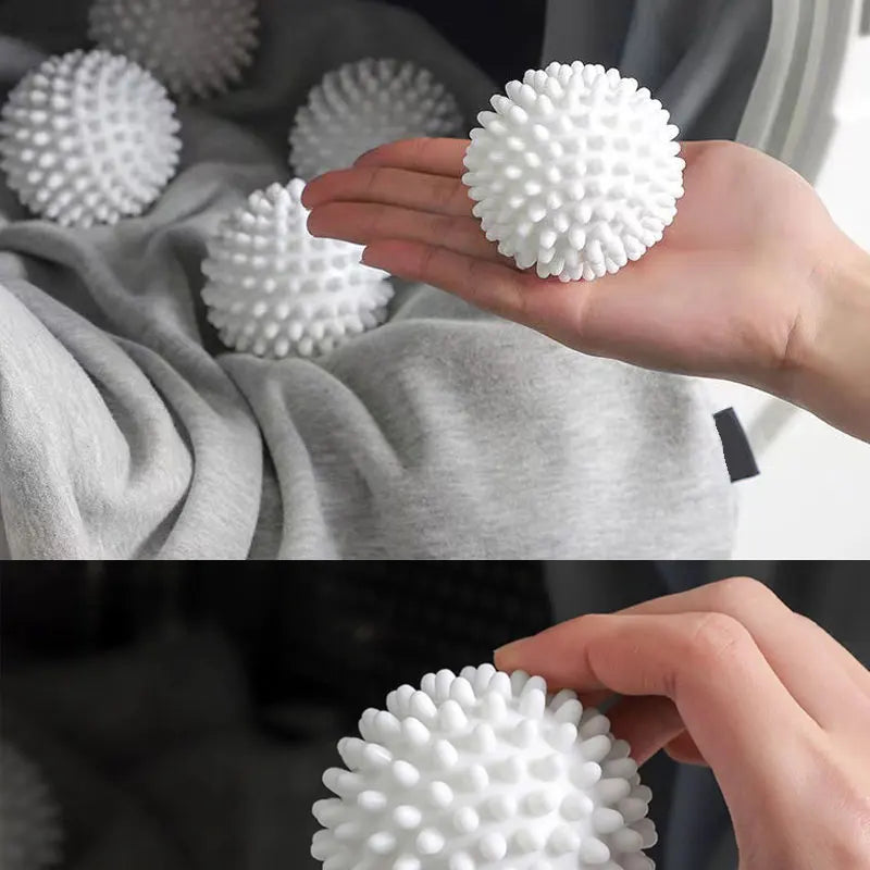 laundry anti-winding balls reusable white laundry balls for reducing tangles, softening fabric, and drying clothes