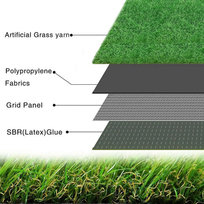 Dogs Grass for Potty Training Artificial Grass for Dogs Puppy Fake Grass Pads detailed layered structure