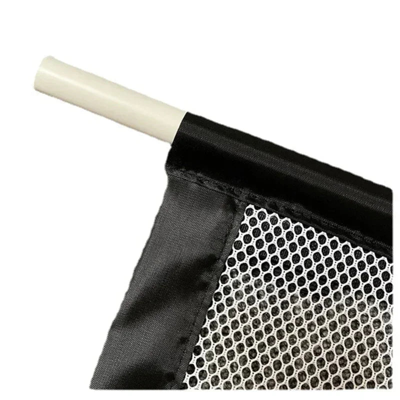 Close-up of the Pet Isolated Network Pet Dog Barrier Fences Stairs Gate New Folding Breathable Mesh Playpen for safety