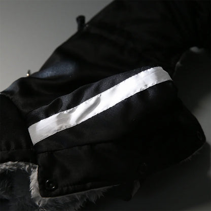 Thicken Warm Dog Jumpsuit Winter Pet Dogs Clothes for Chihuahua Coat Waterproof Hoodie Puppy Overalls Poodle Jacket Pet Apparel sleeve detail