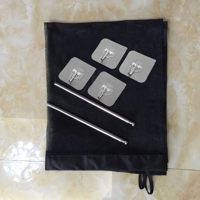 Dog Fence Portable Folding Divider Mesh Home Perforation-Free Traceless Wall Protection Safety Net Nylon Mesh Cloth Pet Fence