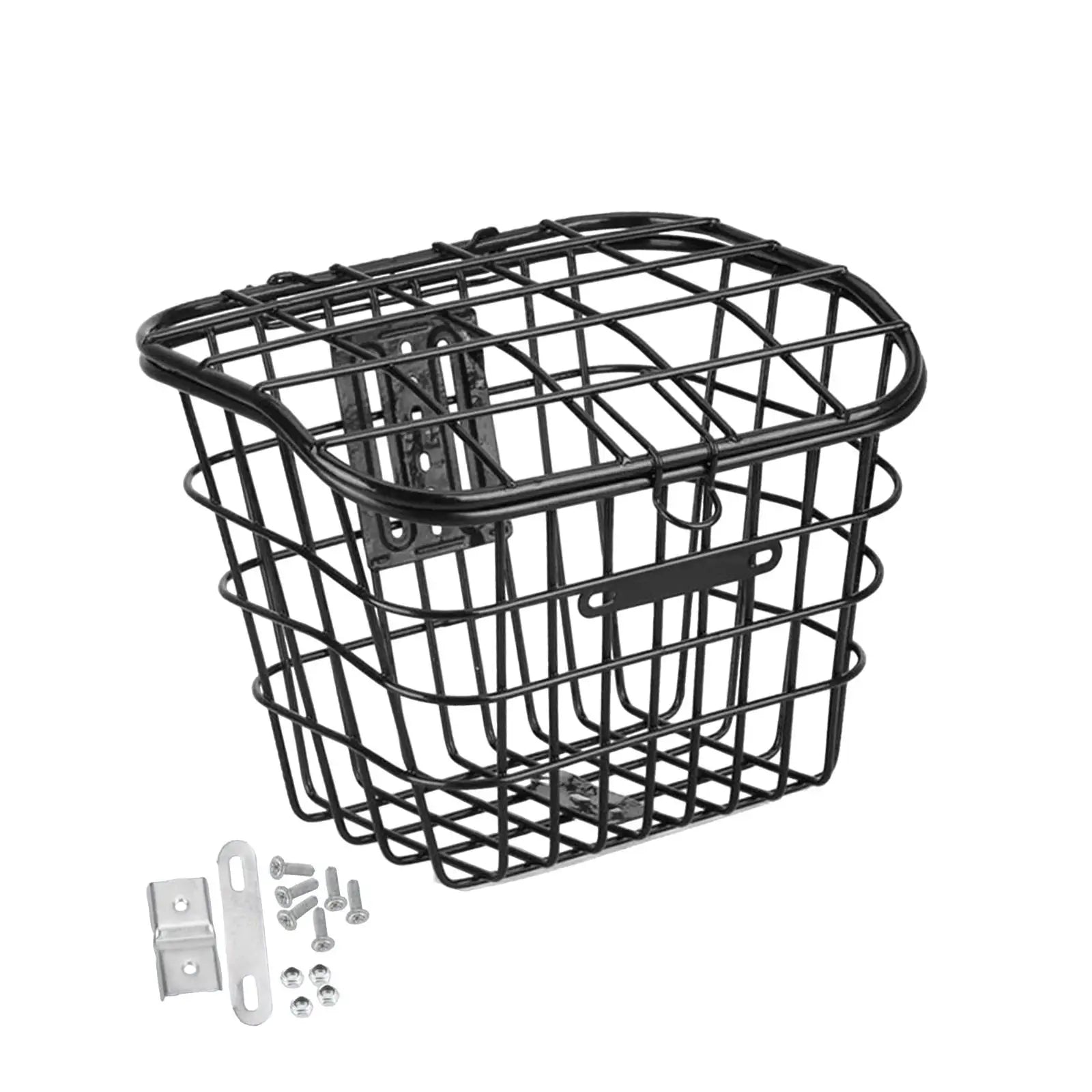 Front Bike Basket with Lid Biking Dogs Carrier Easy Install Bicycle Basket for Luggage Mountain Road Bikes Travel Camping Hiking