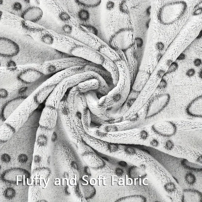Soft Flannel Pet Blanket for Dogs Cats Plush Mat Dog Paw Print for Cats Dog  High Quality Dog Blanket Pet Mat Warm Dog Supplies
