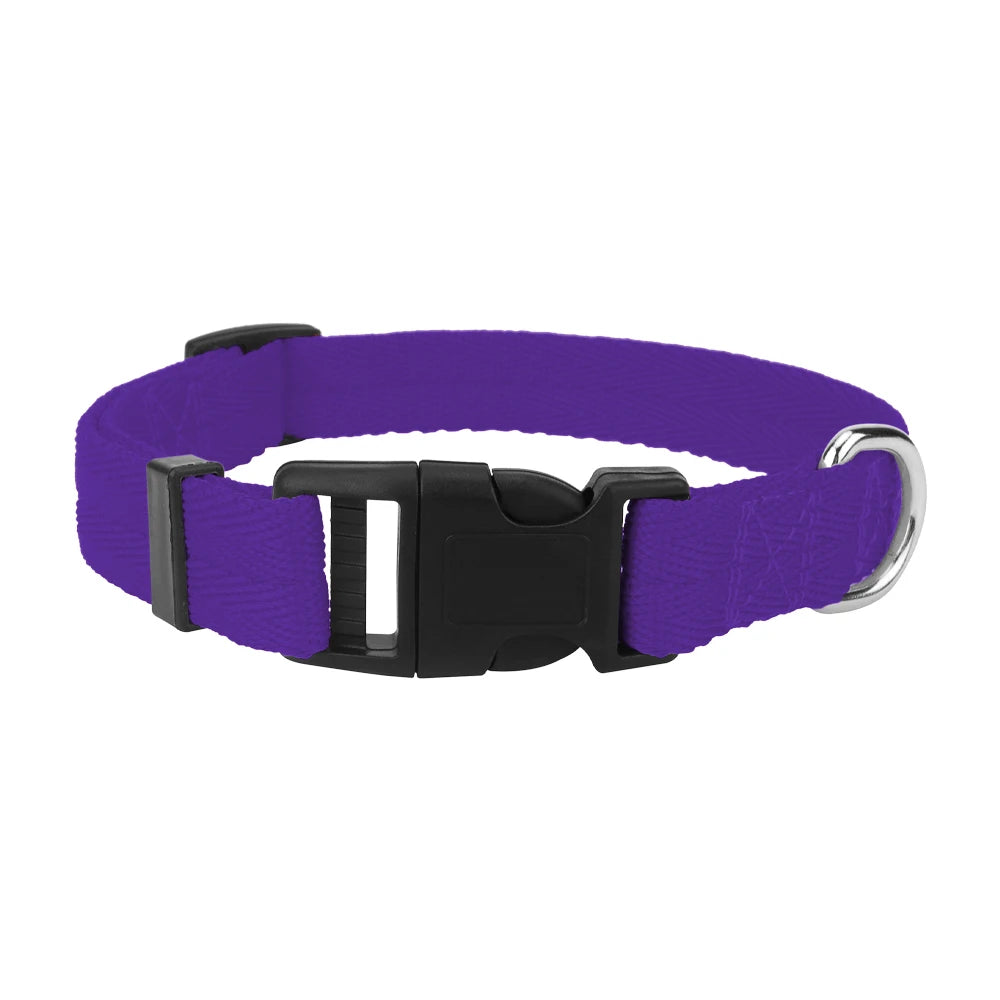 Adjustable Dog Collars for Small Medium Large Dogs,Thin Nylon Webbing &amp; Quick Release Plastic Buckle Dog Collar Pet Accessories