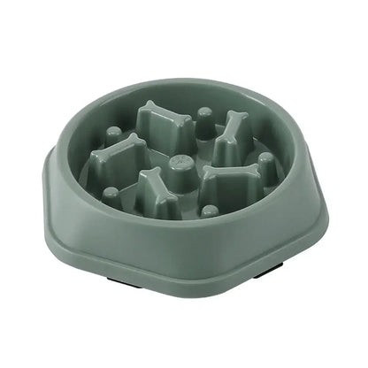 Slow Feeder Dog Bowls Slow Eating Pet Bowls Puzzle Anti-Gulping Interactive Bloat Durable Preventing Choking Healthy Dogs Bowl