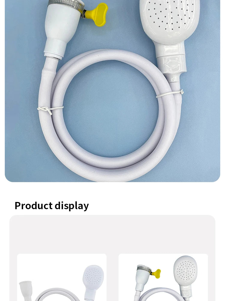 pet bathing shower sprayer for dogs and cats, multifunctional faucet-connected grooming hose