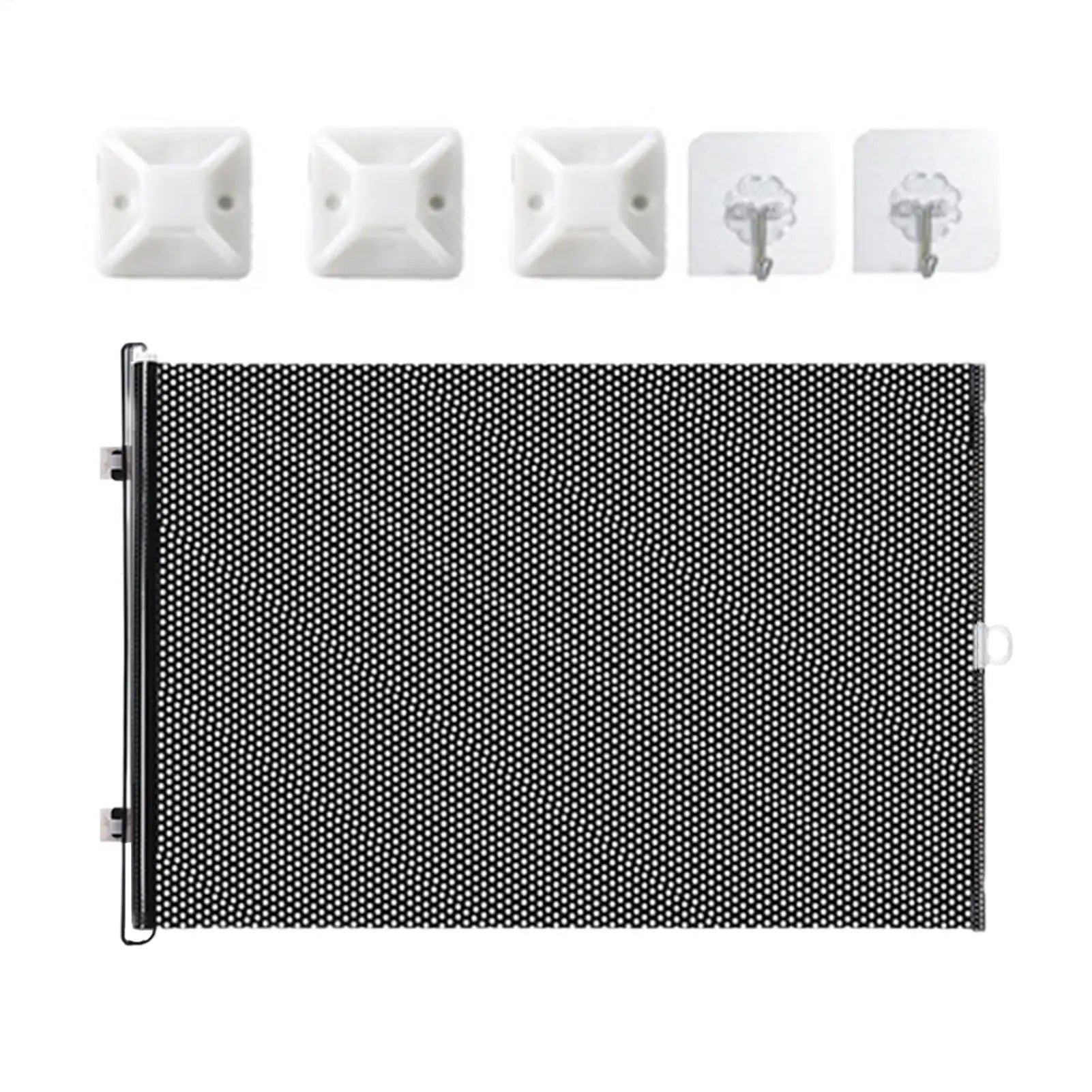 Retractable Barrier Fences Mesh Design Higher Design Mesh Stairs Gate Easy Install Punch-Free Dog Safety Fence Pet Supplies