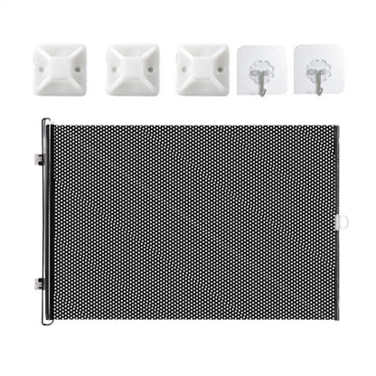 Retractable Barrier Fences Mesh Design Higher Design Mesh Stairs Gate Easy Install Punch-Free Dog Safety Fence Pet Supplies
