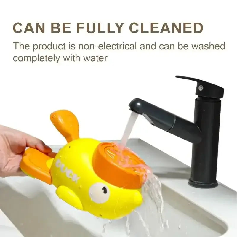 Automatic dog treat dispenser duck toy, fully washable, non-electrical slow feeder for dog training and play