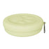 portable dog travel bowl, light green 2-in-1 folding pet bowl with treat compartment for hiking, camping, and travel