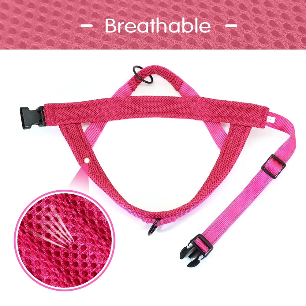Reflective Nylon Dog Harness No Pull Dog Harnesses Vest Escape Proof Quick Fit Pet Strap Harness for Small Medium Large Dogs