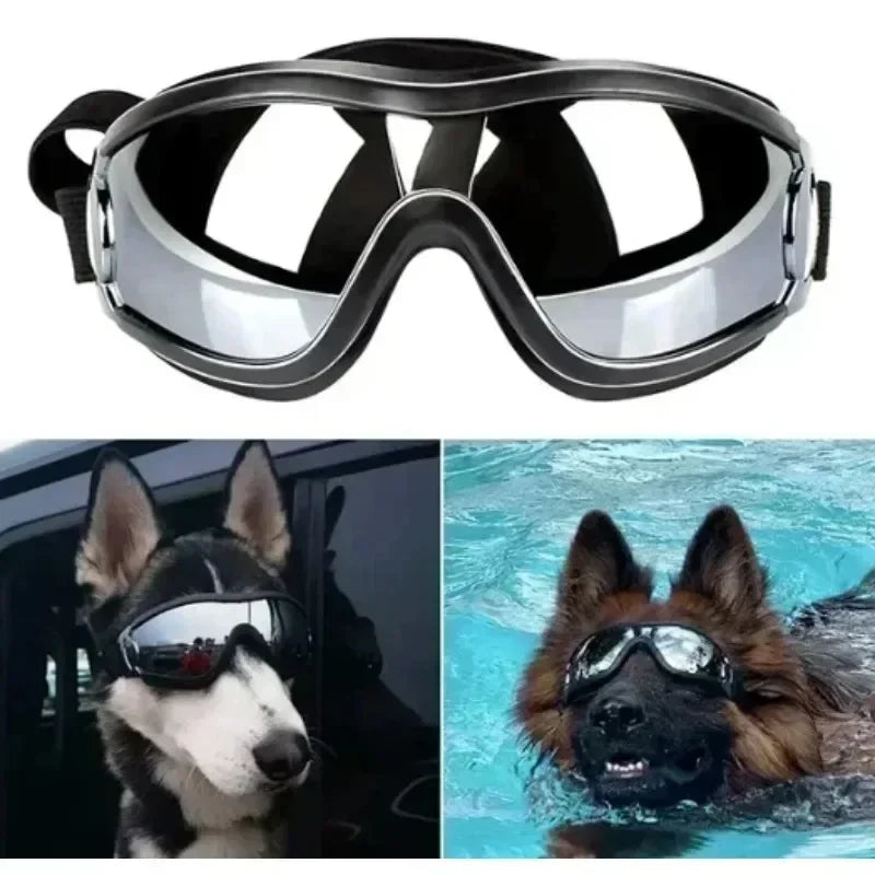 Dog Goggles Glasses Dog Sunglasse Eye-wear Pet Eye Protection Anti-UV Grooming Useful Photos Props Adjustable Dress Up Goggles
