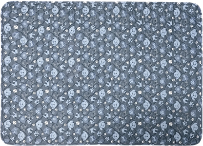 washable reusable dog pee pad blue gray waterproof puppy training mat for car seat and floor, mechanical wash