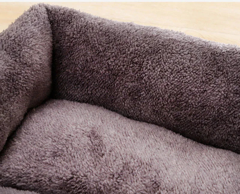 plush dog bed soft brown coral fleece sleeping mat with non-slip base for large, medium and small dogs