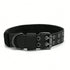 Black tactical dog collar durable nylon military buckle collar for medium and large dogs training walking working