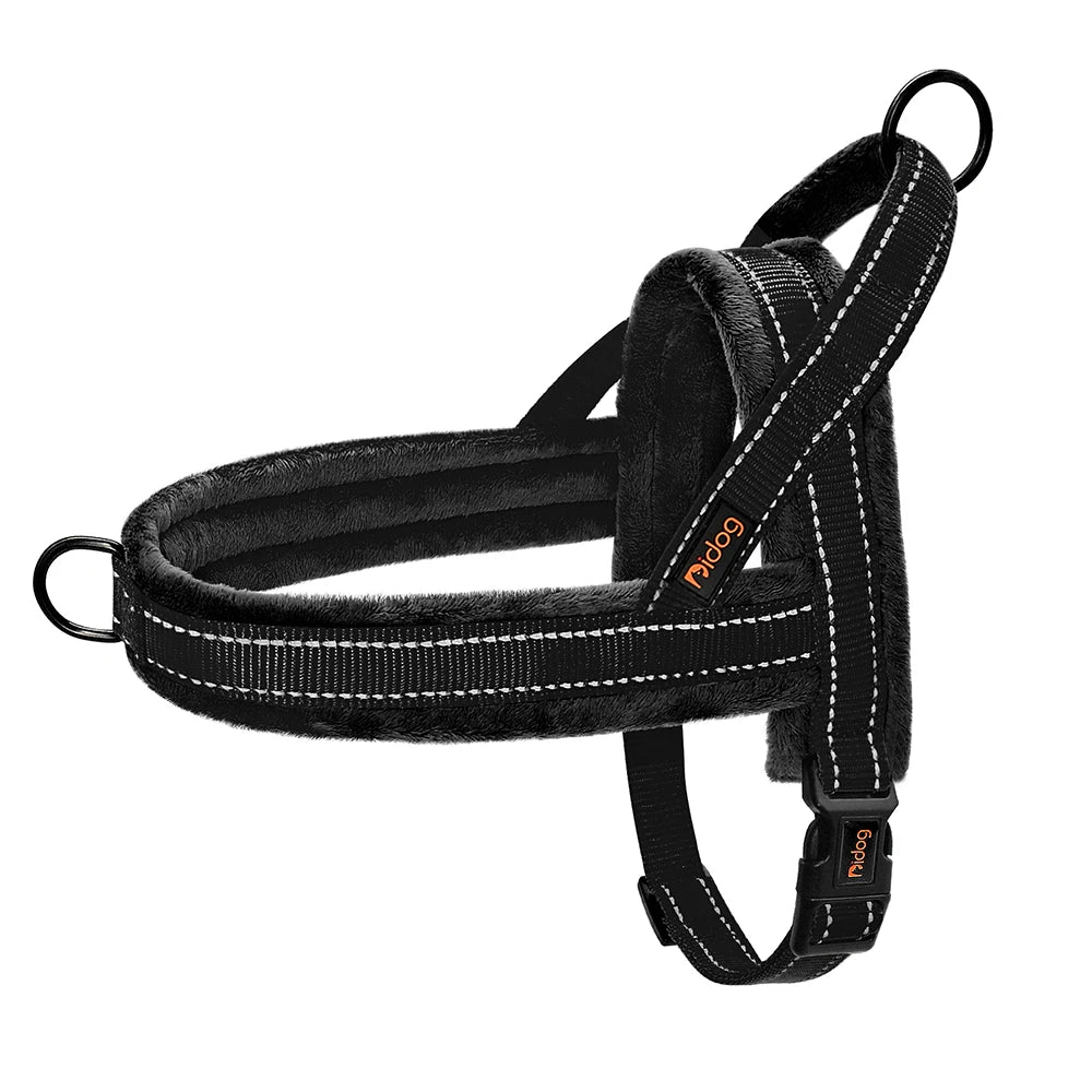 Warm Winter Dog Harness No Pull Dog Harnesses Vest Soft Padded Pet Harnesses Vests Reflective For Small Large Dogs Bulldog Pug