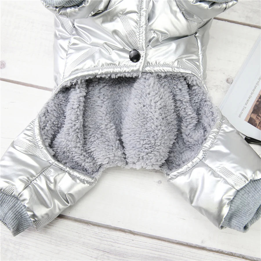 Thicken Warm Dog Jumpsuit Winter Pet Dogs Clothes for Chihuahua Coat Waterproof Hoodie Puppy Overalls Poodle Jacket Pet Apparel interior view