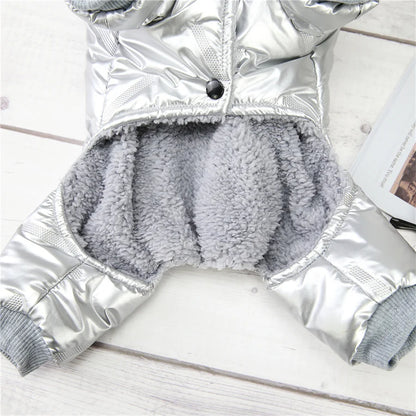 Thicken Warm Dog Jumpsuit Winter Pet Dogs Clothes for Chihuahua Coat Waterproof Hoodie Puppy Overalls Poodle Jacket Pet Apparel interior view