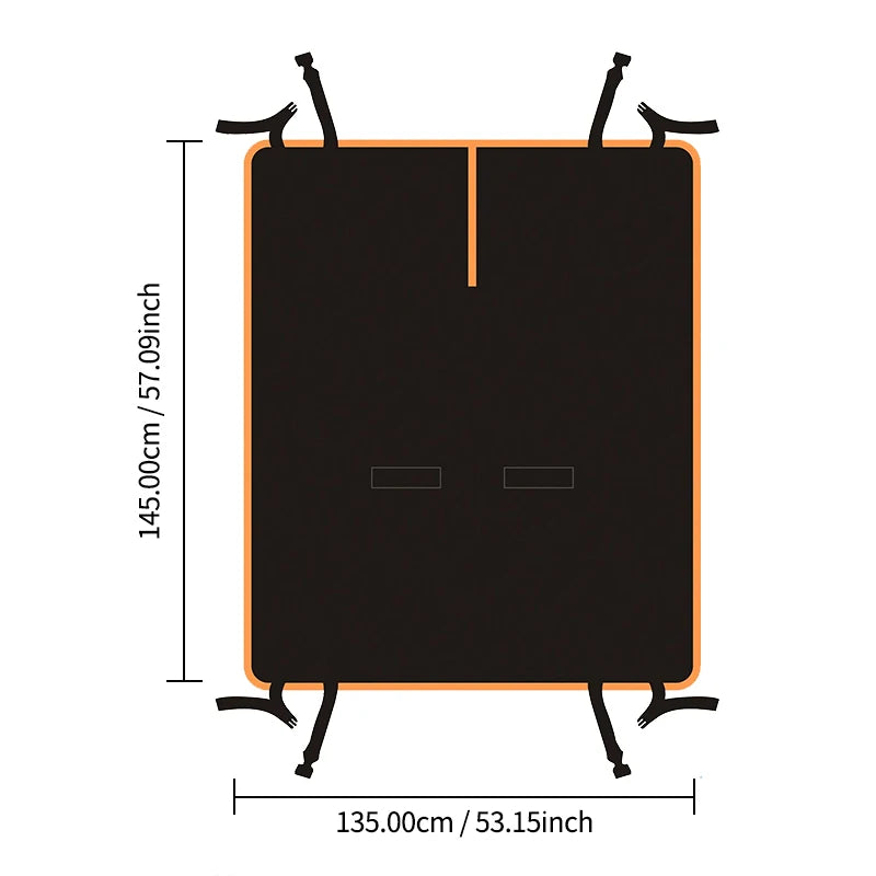 Dog Car Seat Cover for Back Seat,Oxford Cloth Durable Scratchproof Dog Hammock,Pet Seat Cover Protector for Cars,Trucks and SUVs dimensions