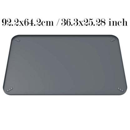 Dog Silicone Pee Pad Holder for Floor Protection Leak Proof Foldable Puppy Potty Training Pad Holder With Raised Edge for Home dimensions 92.2x64.2cm