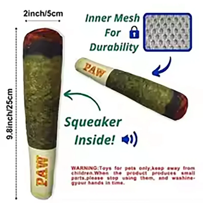 plush squeaky dog toys durable paw-shaped chew toy with inner mesh and squeaker inside for interactive play