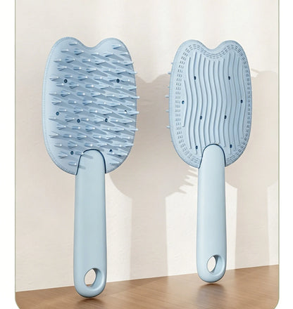 2 in 1 pet hair remover grooming brush for dogs and cats, dual-sided deshedding and massage comb