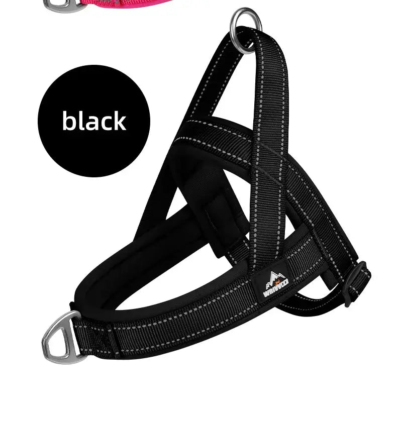Escape-Proof Tactical Dog Harness with Soft Padded Durable Adjustable No Pull Easy Walking Training Large Dogs Vest Arnés Perro