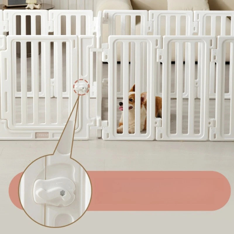 Indoor Household Pet Fence Waterproof Dog Fence Large Dog Protective Fence Free Combination Large Space Pet Isolation Fences