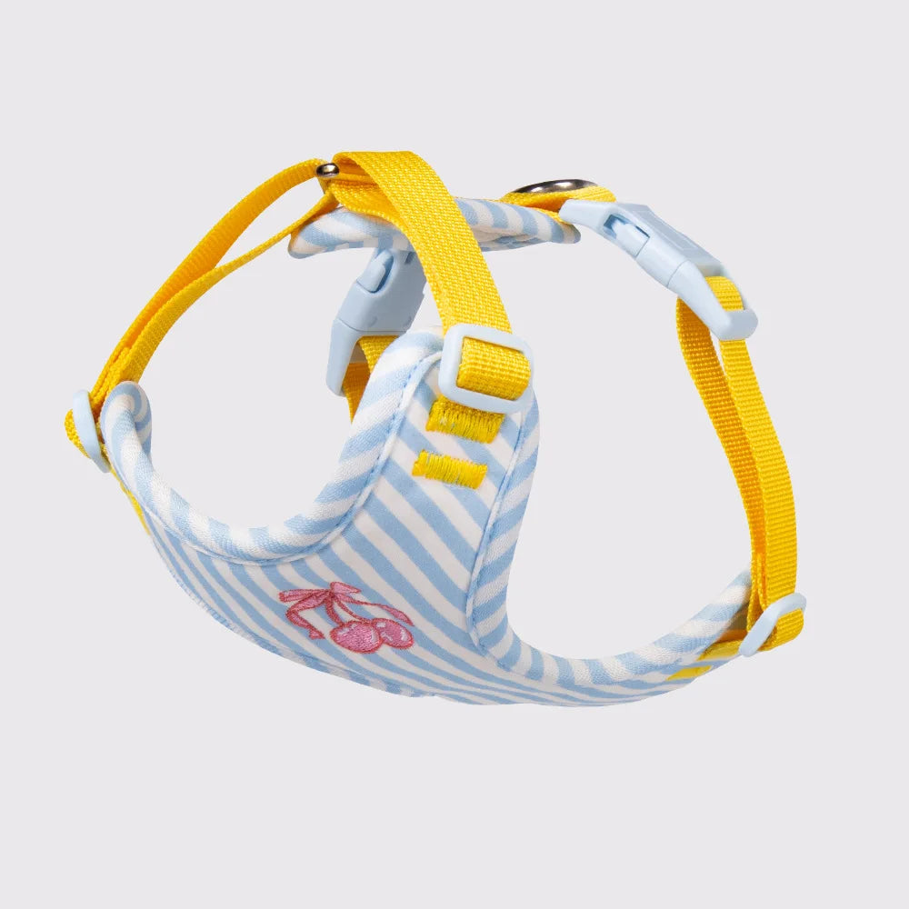 Elegant Puppy Harness Leash Set with Cute Plush Doll, Stylish Adjustable Vest Harness for Small Dogs, Fashion Walking Accessorie